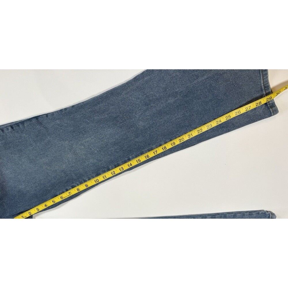 Nicole Miller Soho High Rise Bootcut Jeans 14 Floral Embroidered Stretch Boho - Picture 7 of 8